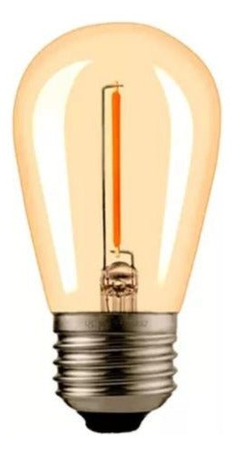 Ampolleta LED S14 Filamento E27 1W 2700K - Mi tienda 
