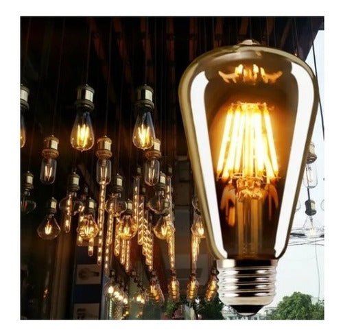 Ampolleta Vintage Decorativa LED Edison Filamento E27 6W