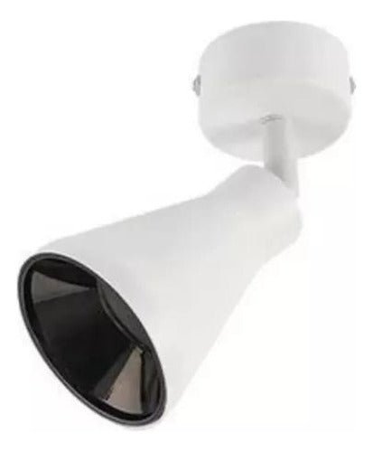 Aplique Blanco Porta Ampolleta Dicroica GU10 Dirigible - Mi tienda 
