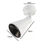 Aplique Blanco Porta Ampolleta Dicroica GU10 Dirigible - Mi tienda