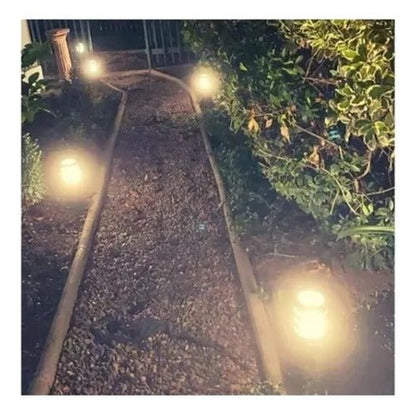 Aplique Farol Piso Exterior Jardín IP54 30cm Ampolleta E27 - Mi tienda 