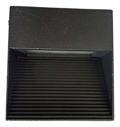 Aplique Foco Sobrepuesto Muro 3W Exterior Luz Cálida - Mi tienda 