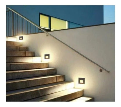 Aplique Foco Sobrepuesto Muro 3W Exterior Luz Cálida - Mi tienda 