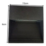 Aplique Foco Sobrepuesto Muro 3W Exterior Luz Cálida - Mi tienda