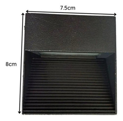 Aplique Foco Sobrepuesto Muro 3W Exterior Luz Cálida - Mi tienda 