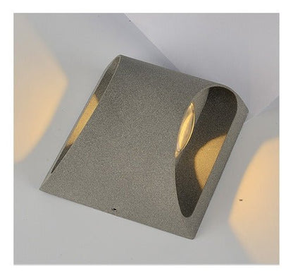 Aplique Lámpara Foco Led Muro 2x5w Ip54 Luz Cálida - Mi tienda 