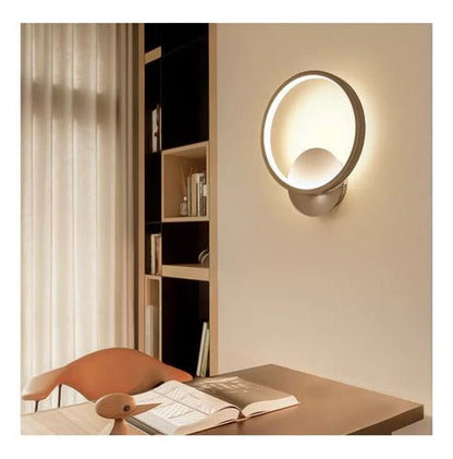 Aplique Lámpara Muro Aro Elegante 12w 3000k - Mi tienda 