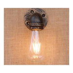 Aplique Lampara Muro Industrial Tubería Agua Tubo E27 Bronce - Mi tienda