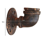 Aplique Lampara Muro Industrial Tubería Agua Tubo E27 Bronce - Mi tienda