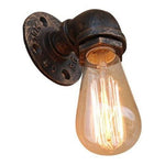 Aplique Lampara Muro Industrial Tubería Agua Tubo E27 Bronce - Mi tienda