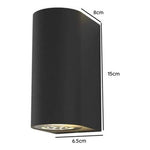 Aplique Lampara Muro Led Doble 2*5w Luz Cálida Exterior - Mi tienda
