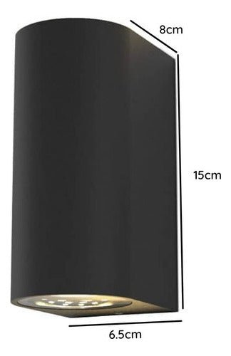Aplique Lampara Muro Led Doble 2*5w Luz Cálida Exterior - Mi tienda 
