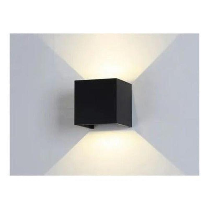 Aplique Led Cuadrado Doble Dirigible Luz Cálida 5w - Mi tienda