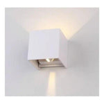Aplique Led Cuadrado Doble Dirigible Luz Cálida 5w - Mi tienda