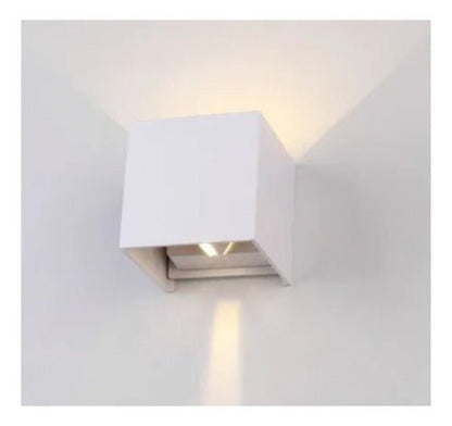 Aplique Led Cuadrado Doble Dirigible Luz Cálida 5w - Mi tienda 
