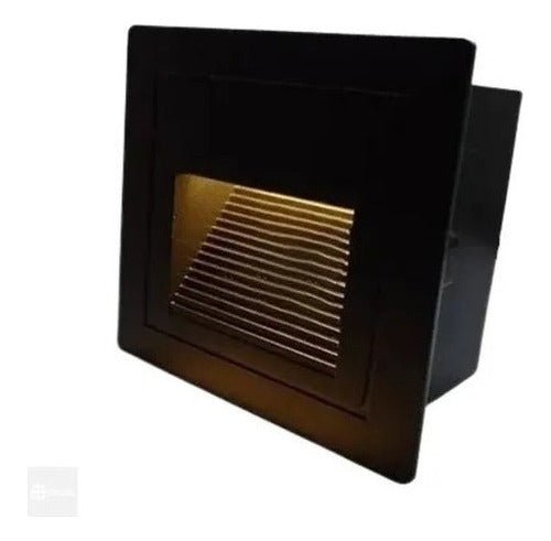 Aplique LED Foco Embutido Muro 3W para Exterior