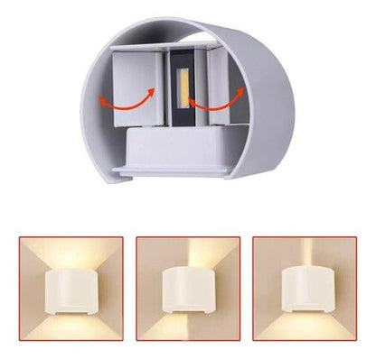 Aplique Led Redondo Doble Dirigible 6w - Mi tienda 
