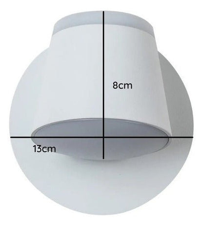 Aplique Led Simple Dirigible Luz Calida 5w Elegante Deco - Mi tienda 