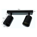 Aplique Porta 2 Gu10 Dicroica Doble Dirigible Sin Ampolletas - Mi tienda