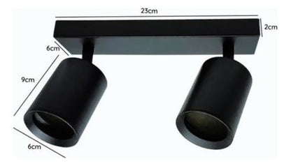 Aplique Porta 2 Gu10 Dicroica Doble Dirigible Sin Ampolletas - Mi tienda 