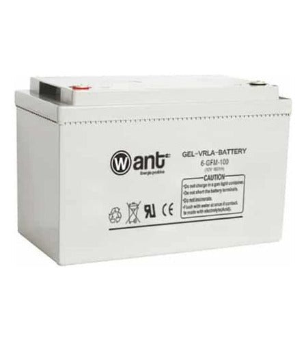 batería ciclo profundo gel 100ah 12v gfm - sistemas solares