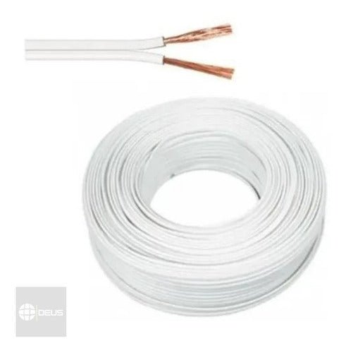 Cable Paralelo 2x20 300v Awg Blanco 100mt Sec