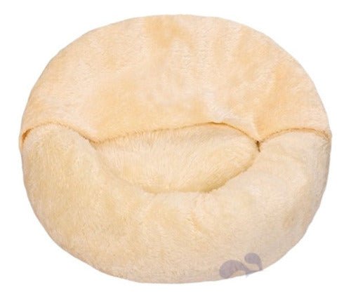 cama cálida cómoda con manta para mascotas medianas