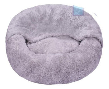 cama cálida cómoda con manta para mascotas medianas - Mi tienda 