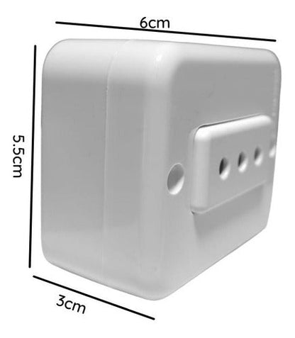 Casquete Sobrepuesto Enchufe Hembra Simple 10a - Mi tienda 