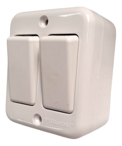 Casquete Sobrepuesto Interruptor Doble 9/15 16a 250v