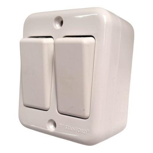 Casquete Sobrepuesto Interruptor Doble  9/15 16a 250v - Mi tienda