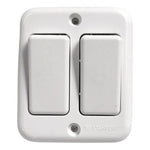 Casquete Sobrepuesto Interruptor Doble  9/15 16a 250v - Mi tienda