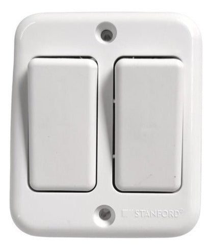Casquete Sobrepuesto Interruptor Doble  9/15 16a 250v - Mi tienda 