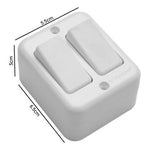 Casquete Sobrepuesto Interruptor Doble  9/15 16a 250v - Mi tienda