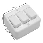 Casquete Sobrepuesto Interruptor Triple 9/15 16a 250v - Mi tienda