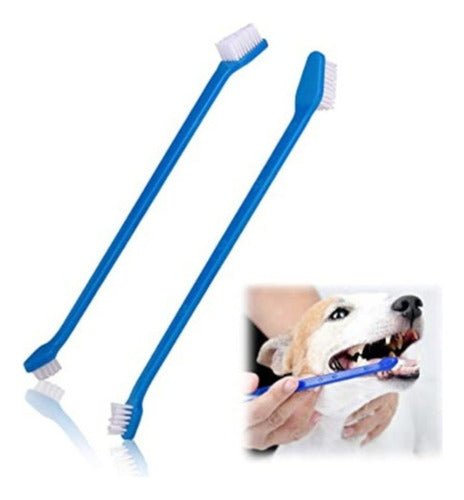 Cepillo De Dientes Doble Higiene Para Mascotas Gatos Perros