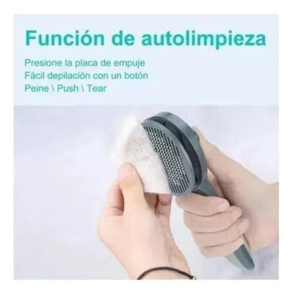 Cepillo De Facil Limpieza Con Boton Extractor Para Mascota - Mi tienda 