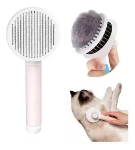 Cepillo De Facil Limpieza Con Boton Extractor Para Mascota