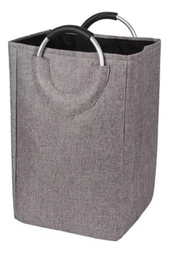 Cesta De Ropa Sucia Plegable Grande Mango De Metal Laundry - Mi tienda 