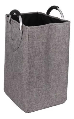 Cesta De Ropa Sucia Plegable Grande Mango De Metal Laundry - Mi tienda 