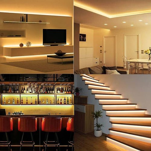 Cinta Led Blanca Impermeable 15 Metros Con Conector Al 220v