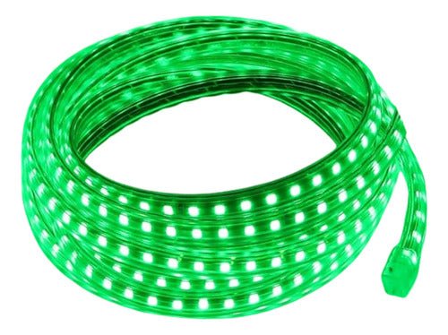 Cinta Led Blanca Impermeable 15 Metros Con Conector Al 220v