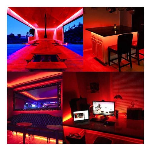 Cinta Led Blanca Impermeable 15 Metros Con Conector Al 220v
