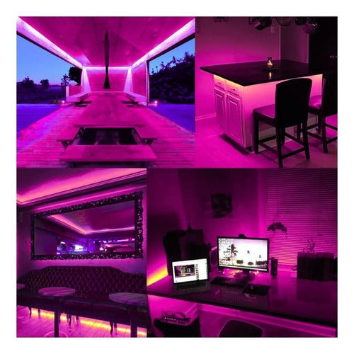Cinta Led Blanca Impermeable 15 Metros Con Conector Al 220v