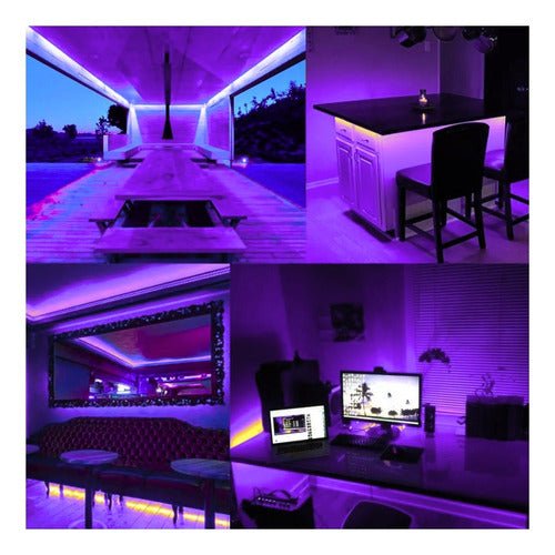 Cinta Led Blanca Impermeable 15 Metros Con Conector Al 220v