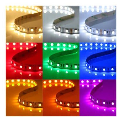 Cinta Led Blanca Impermeable 15 Metros Con Conector Al 220v