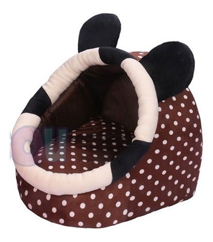 cómoda y confortable cama cerrada cálida para mascota pequeña