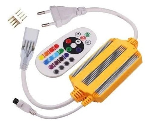 Conector Cinta LED RGB 5050 con Control Remoto 4 Pin