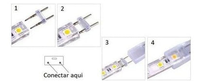 Conector Cinta X1 Led 220v Diferentes Modelos - Mi tienda 