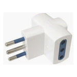 Enchufe Adaptador Triple Blanco 1500w 250v 10a Certificado - Mi tienda